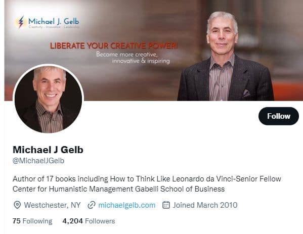 Background image of Michael J Gelb